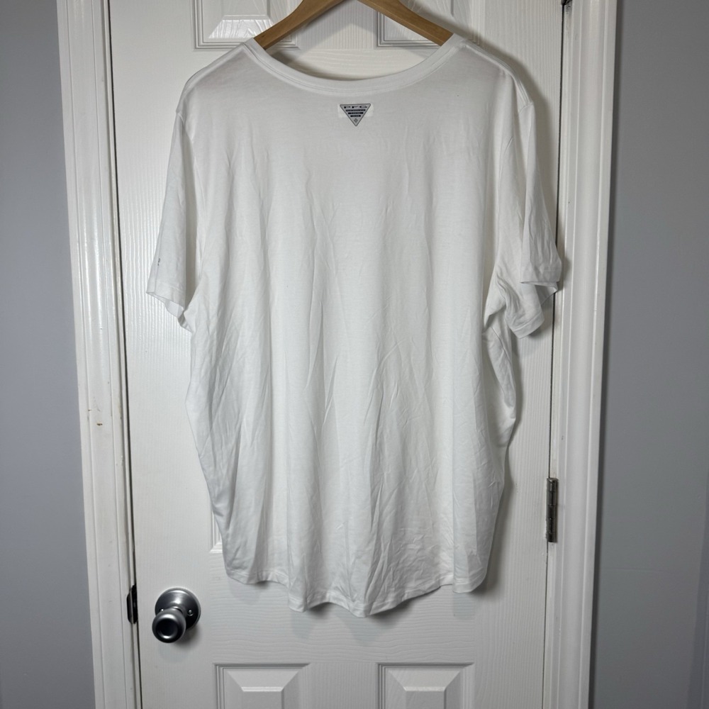 Columbia PFG Shirt Womens 2X White Essential Elements Short Sleeve Shirt NWT - Picture 5 of 5